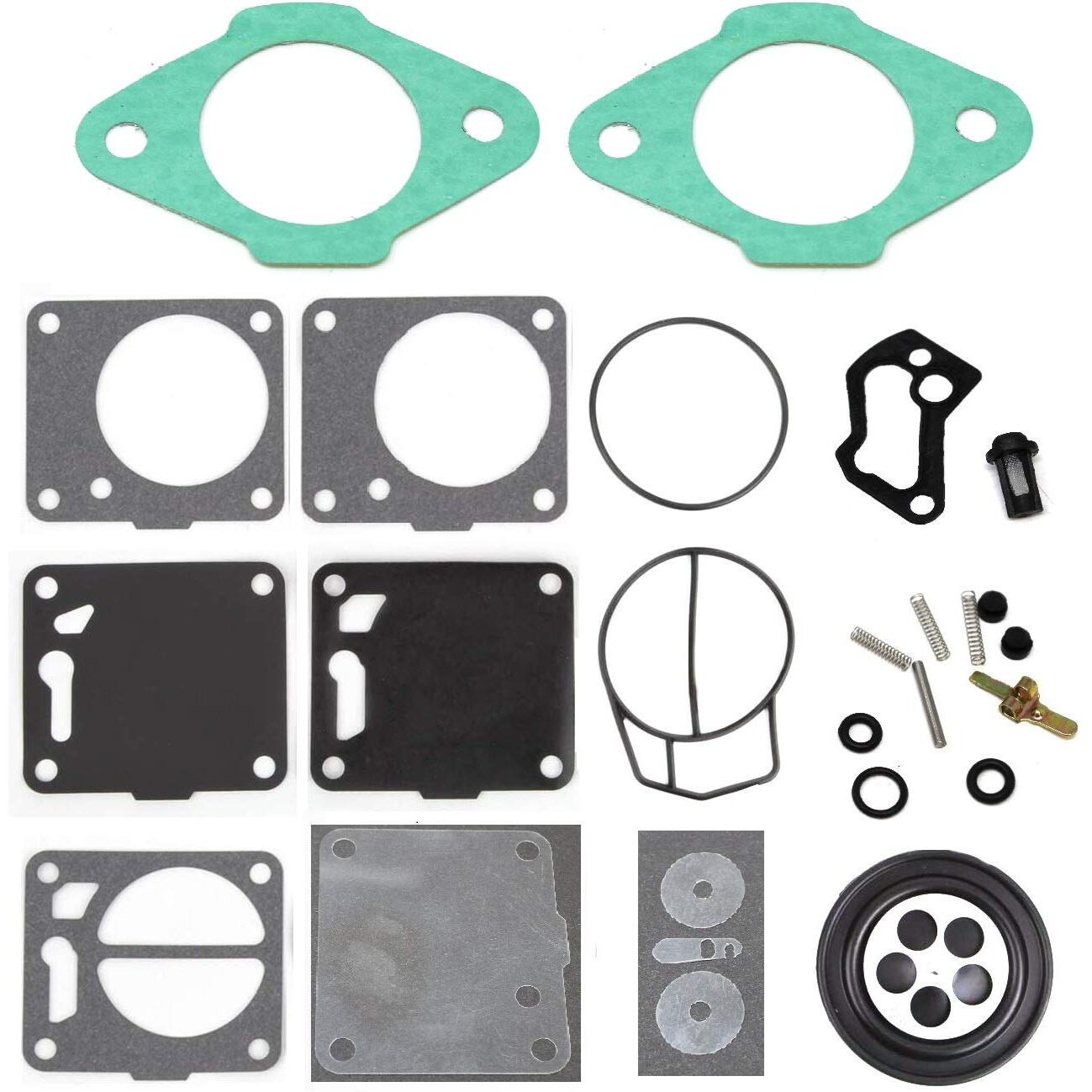 Mikuni Carburetor Rebuild Kit Includes Base Gasket 6M6-13556-A1-00-00 Compatible With Yamaha Wave Runner 650 Super Jet 701 Pwc Jetski Bg