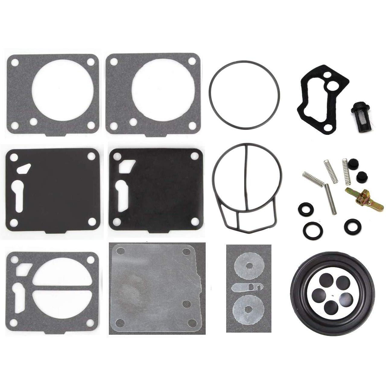 Mikuni Carburetor Rebuild Kit Includes Base Gasket 6M6-13556-A1-00-00 Compatible With Yamaha Wave Runner 650 Super Jet 701 Pwc Jetski Bg
