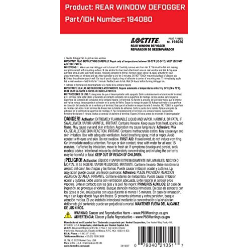 Loctite 194080 Rear Window Defogger Tab Adhesive, 0.03/0.02 Fl. Oz.