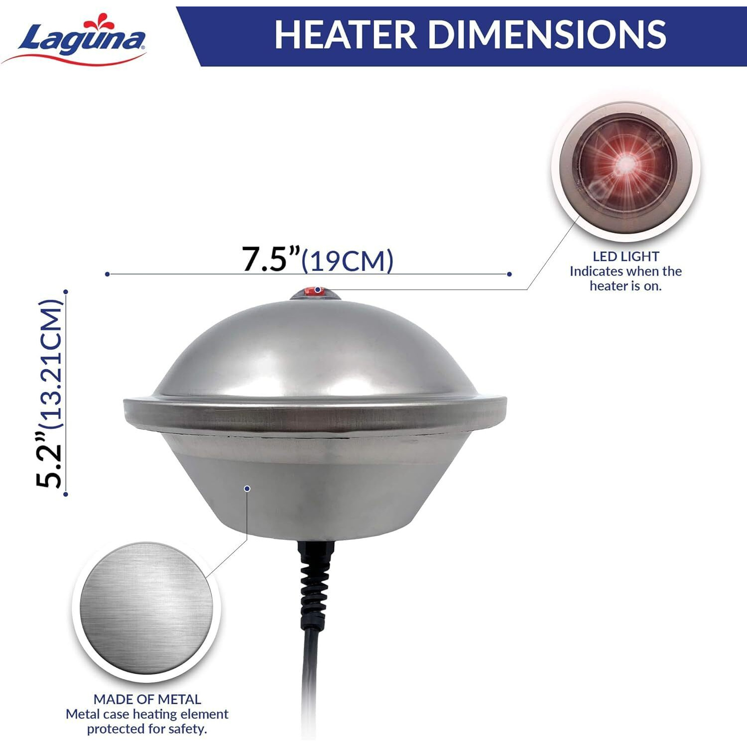 Laguna Powerheat Heated De-Icer For Ponds - 500 Watts