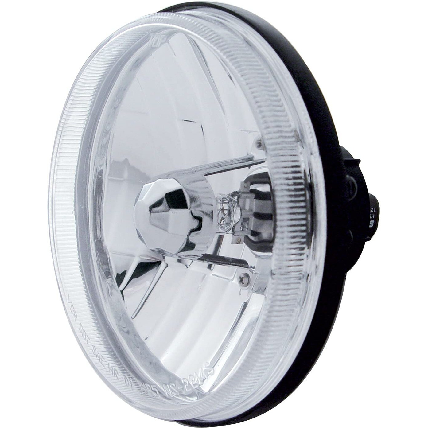 United Pacific 31386 Ultralit 5-3/4 Crystal Clear Glass Lens Headlight, Reinforced Reflector, Rugged Anti-Vibration, 12V, Dot/Sae, 9007 Bulb - 1 Unit