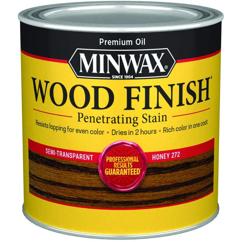1/2 Pt Minwax 272 Honey Wood Finish Wood Finish