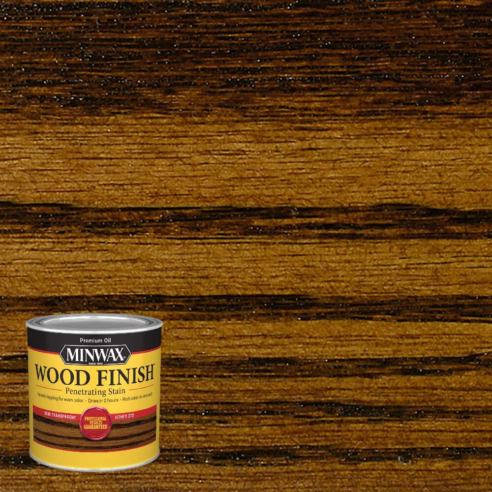 1/2 Pt Minwax 272 Honey Wood Finish Wood Finish