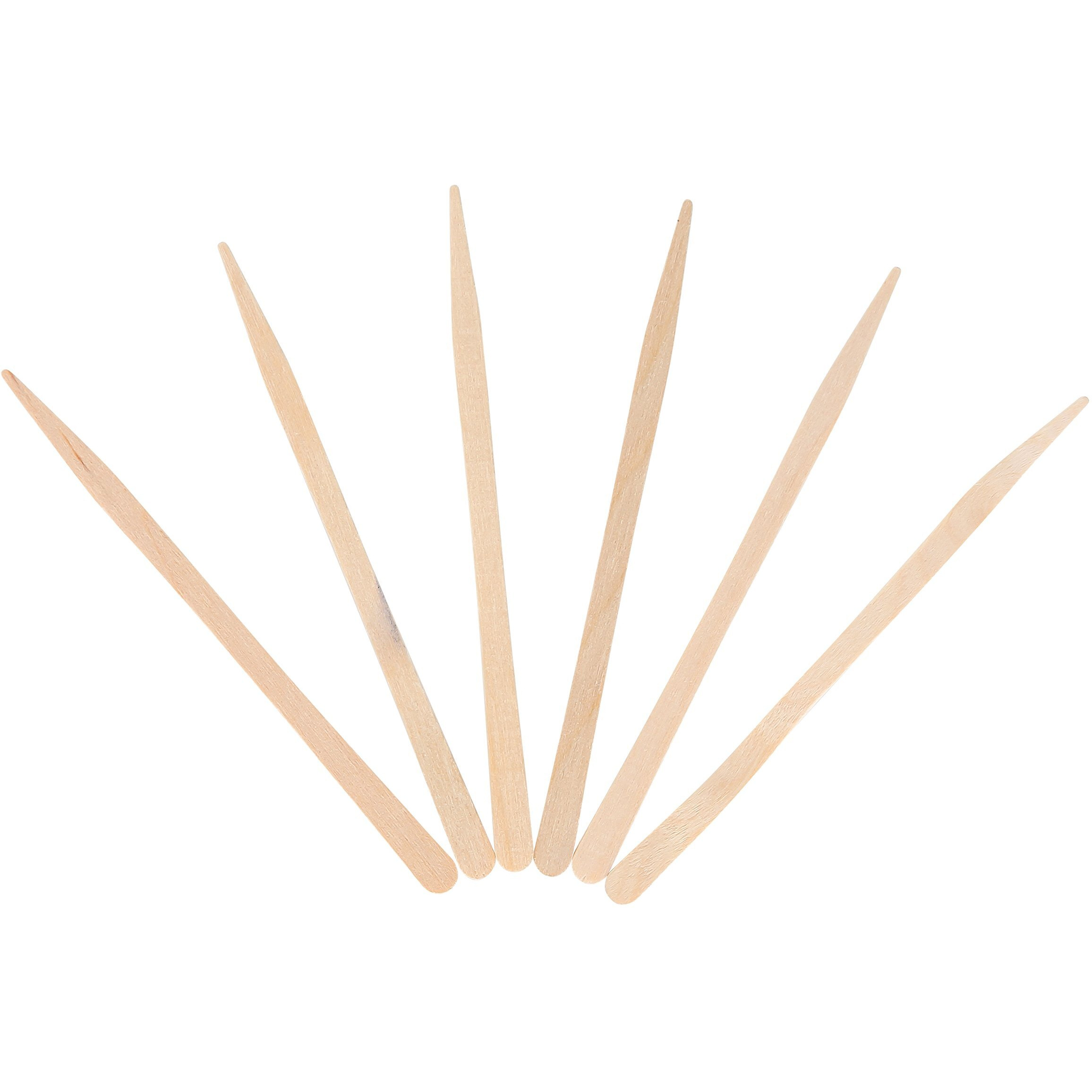 Kingseal Natural Birch Wood Sandwich Picks, Waxing Sticks, 3.5 Inch Length, Plain, Eco-Friendly - 4 Packs Of 750 (3,000 Count)