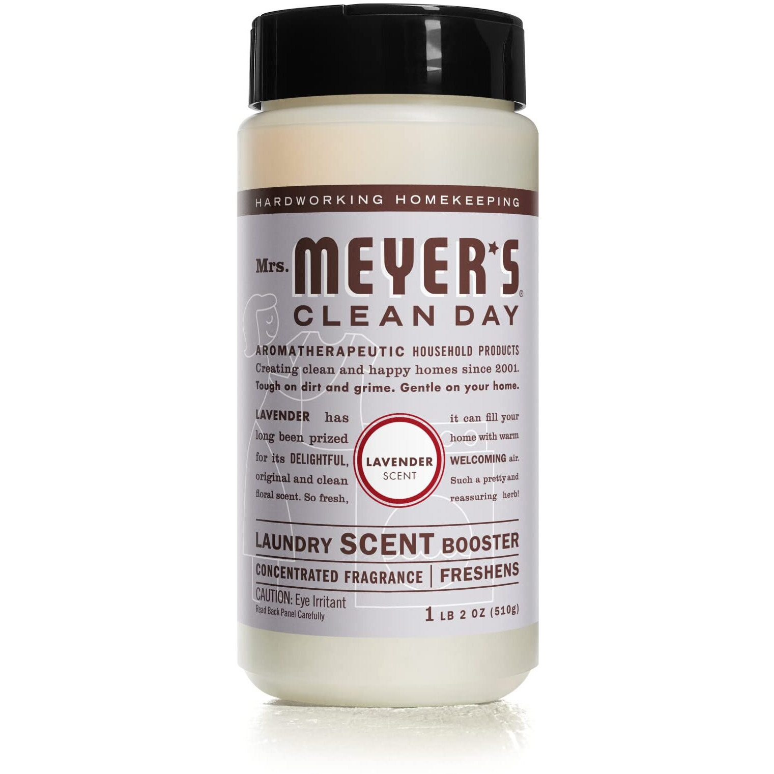 Mrs. Meyer's Clean Day Laundry Booster, Pair With Liquid Laundry Detergent Or Detergent Pods, Lavender, 18 Oz