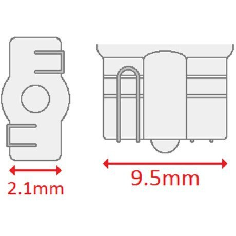 Cec Industries 2841 Bulbs, 24 V, 3 W, W2.1X9.5D Base, T-3.25 Shape (Box Of 10)