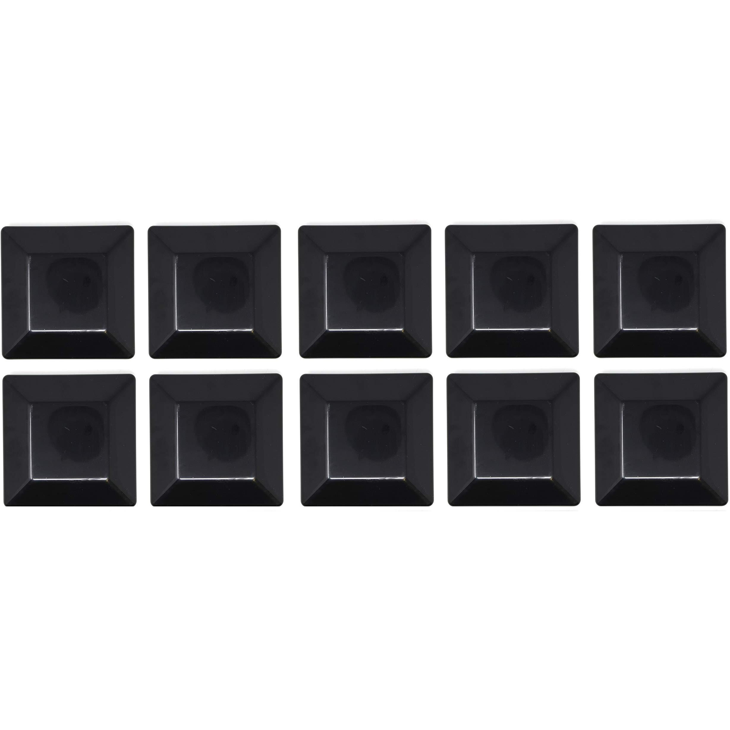 10 Pack-Black-6X6 Fence Post Plastic Cap-(5 5/8 X 5 5/8) Pressure Treated Wood Made In Usa