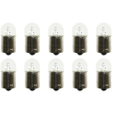 Cec Industries 5637 Bulbs, 24 V, 10 W, Ba15S Base, T-6 Shape (Box Of 10)