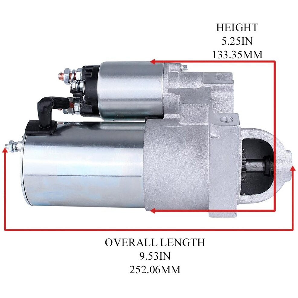 Rareelectrical New Chevy Mini Starter Compatible With 283 327 350 396 454 Compatible With 153 Tooth Flywheel 10461445 Straight Mount