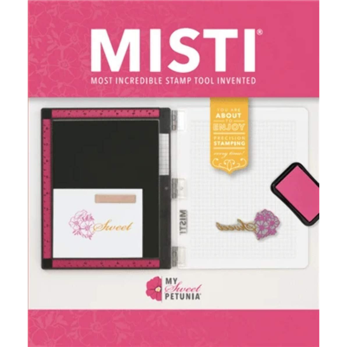 Misti Stamp Tool Original Size Stamp Positioner (2020 Version) Includes Bar Magnet And Foam Pad The Most Incredible Stamp Tool Invented
