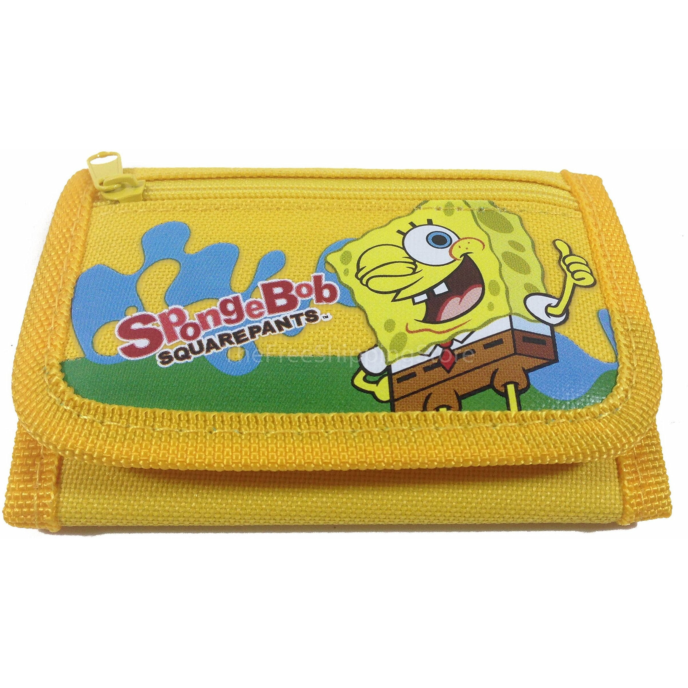 Spongebob Squar Pants Yellow Tri-Fold Wallet