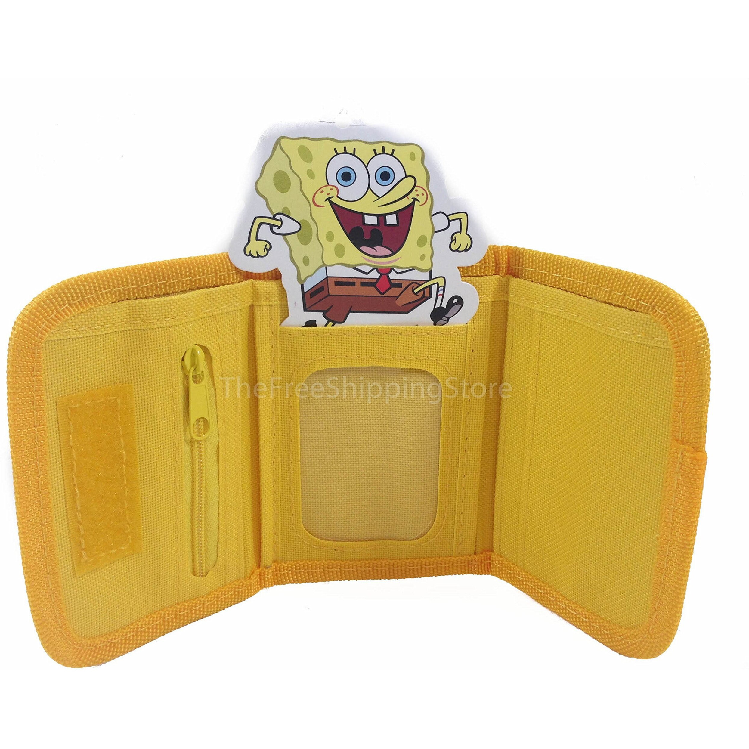 Spongebob Squar Pants Yellow Tri-Fold Wallet
