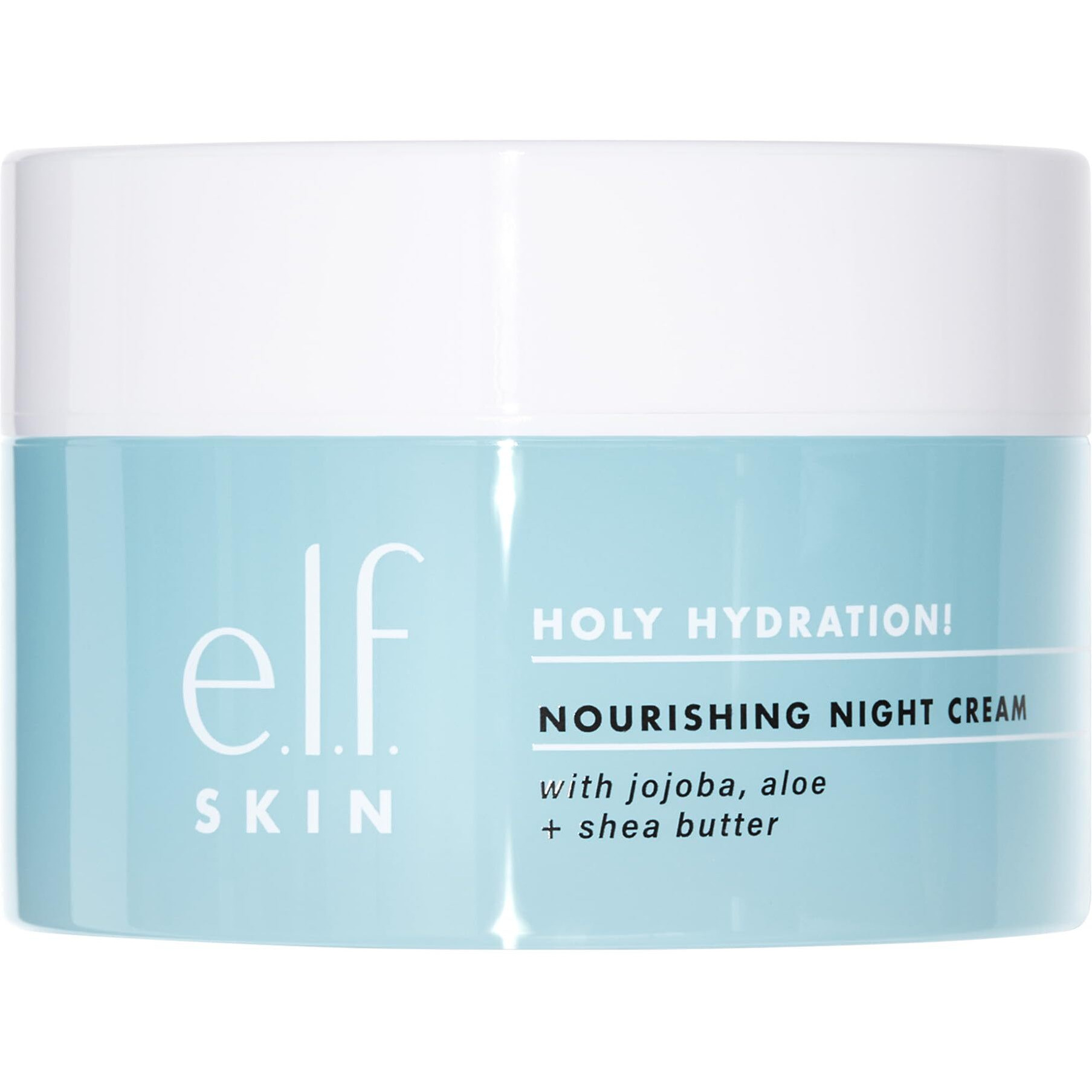 E.L.F. Skin Holy Hydration Nourishing Night Cream, Ultra-Hydrating Moisturizer, Infused With Shea Butter, Soothes Skin, 1.76 Oz (Packaging May Vary)