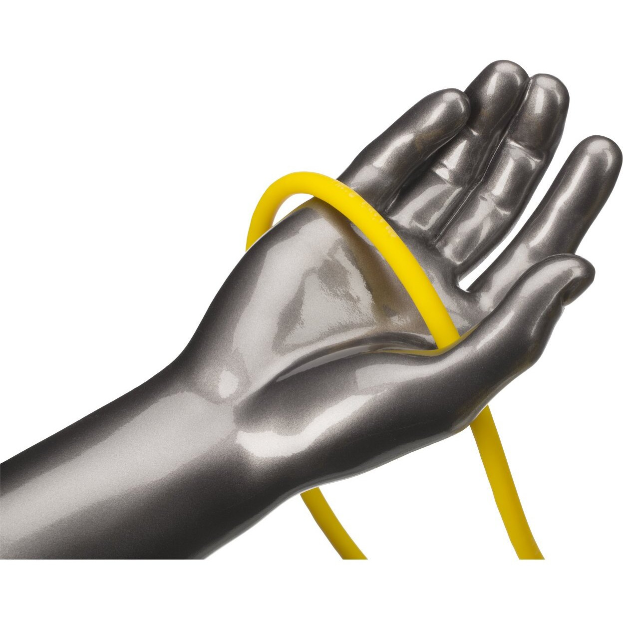 Theraband Resistance Tubes, Professional Latex Elastic Tubing For Upper & Lower Body, Core Exercise, Physical Therapy, Lower Pilates, At-Home Workouts, & Rehab, 25 Foot, Yellow, Thin, Beginner Level 2