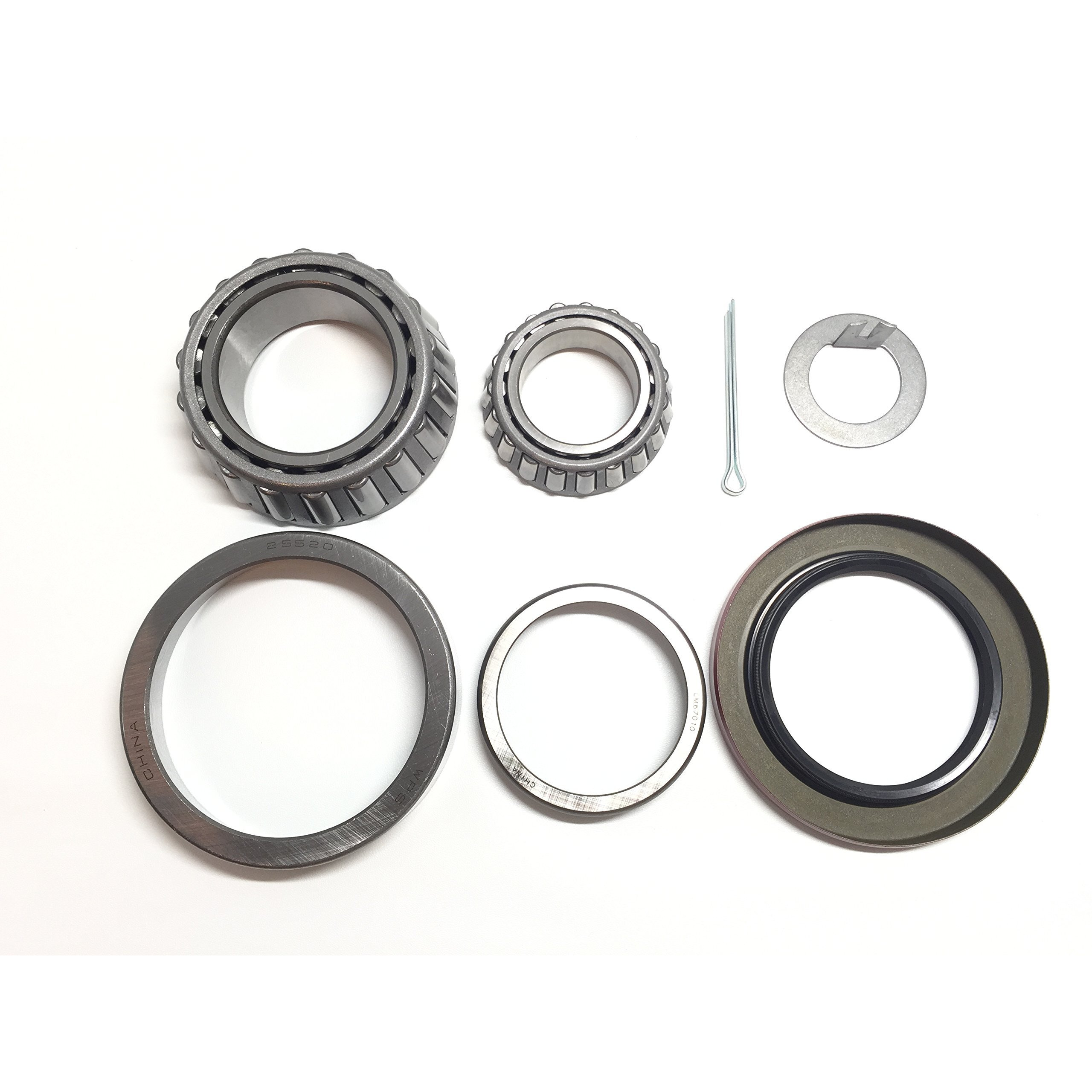 Wps Trailer Hub Wheel Bearing Kit 25580 Lm67048 With Grease Seal 10-36 (Or 10-10) For 5200-6000 Lb. Ez Lube Axles