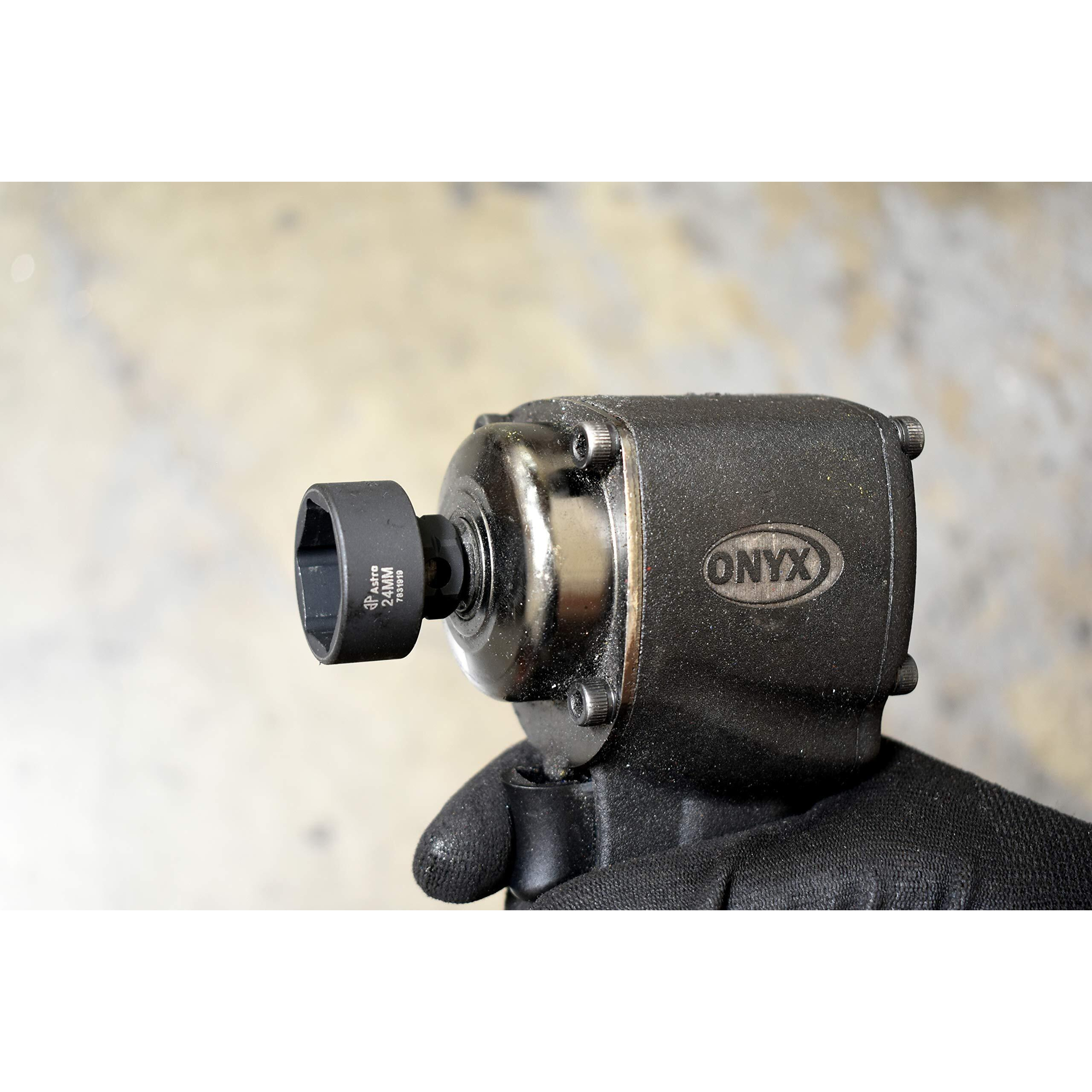 Astro Tools 78319 19Pc 3/8" Drive 6-24Mm Low Profile Nano Impact Socket Set - No Skips