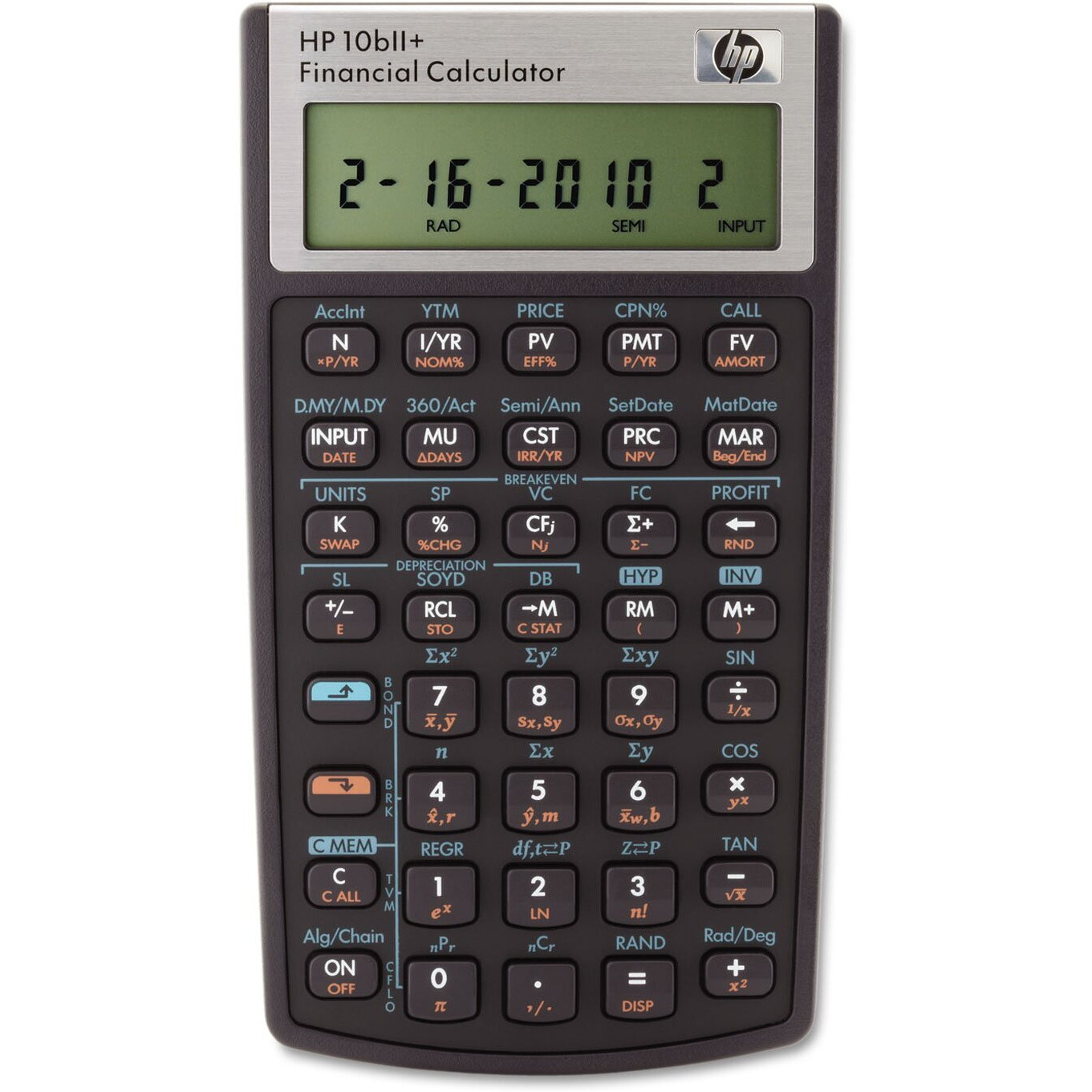 Hp 2716570 10Bii+ Financial Calculator, 12-Digit Lcd