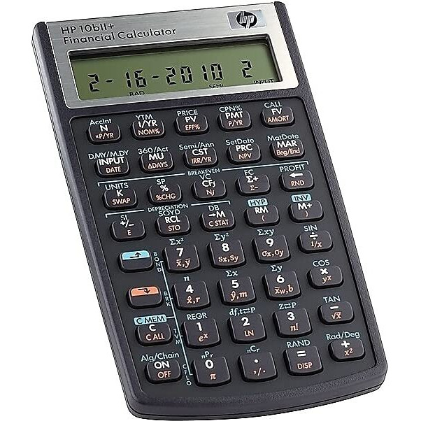 Hp 2716570 10Bii+ Financial Calculator, 12-Digit Lcd