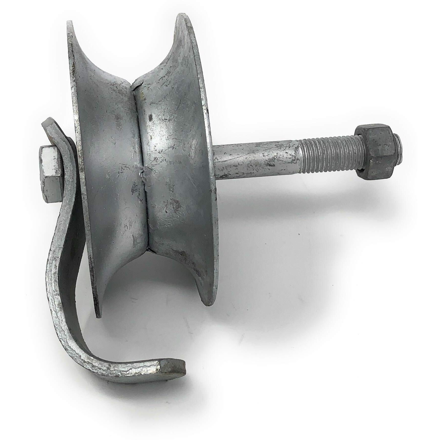 Pressed Steel Pipe Track Roller With Retainer 5" X 1-5/8"