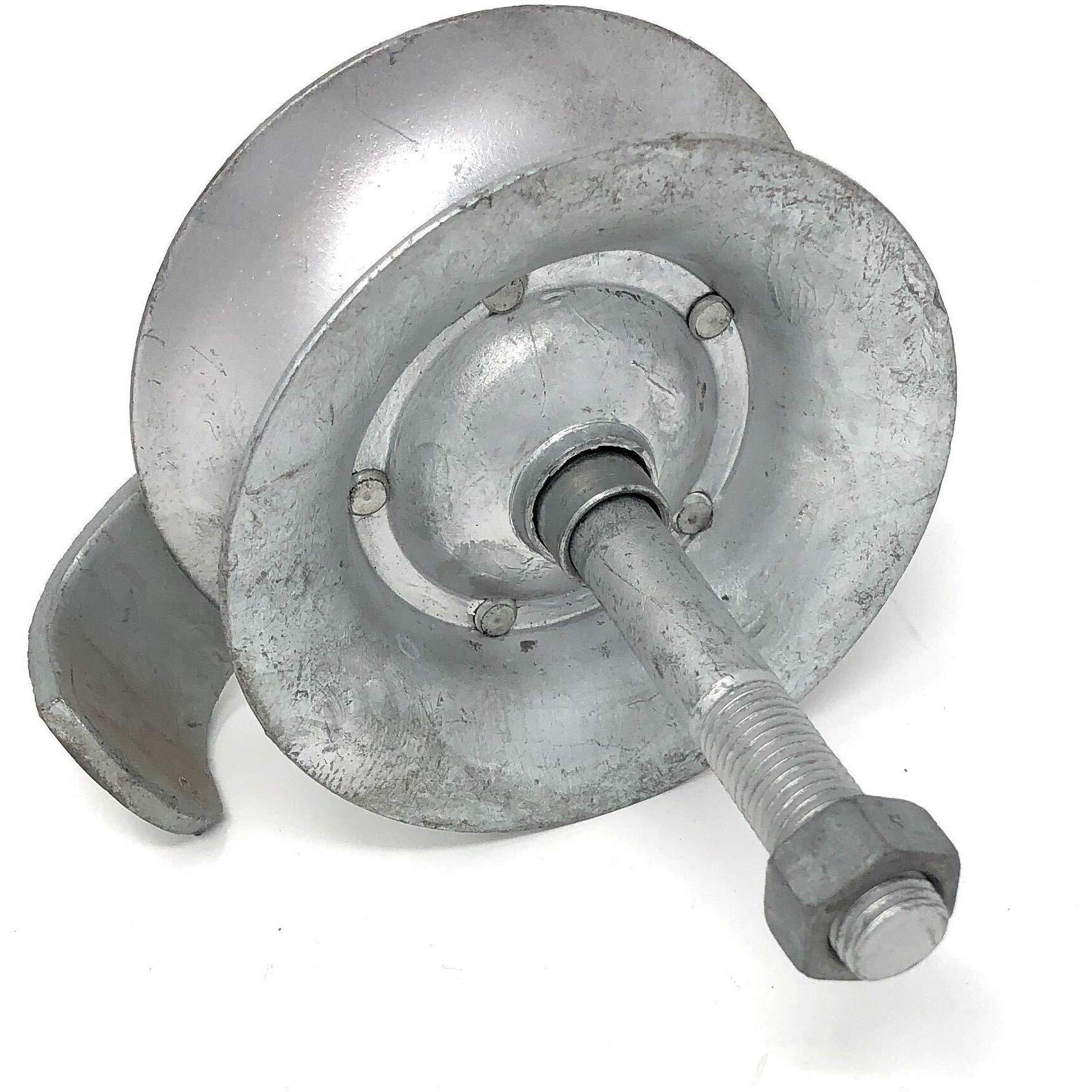 Pressed Steel Pipe Track Roller With Retainer 5" X 1-5/8"