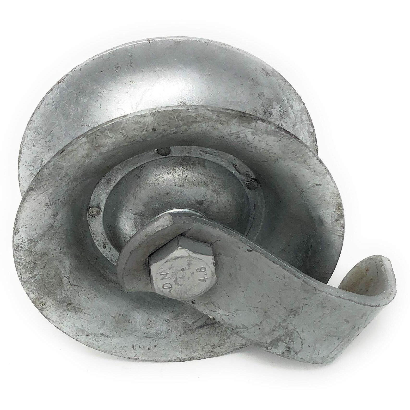 Pressed Steel Pipe Track Roller With Retainer 5" X 1-5/8"