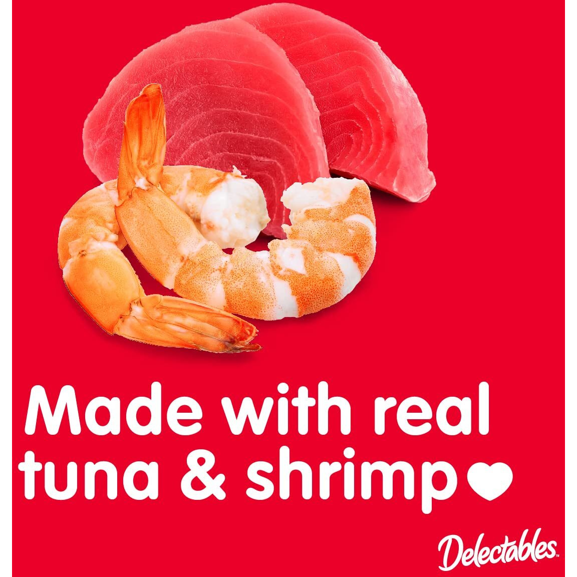 Delectables Bisque Lickable Wet Cat Treats - Tuna & Shrimp - 12 Pack