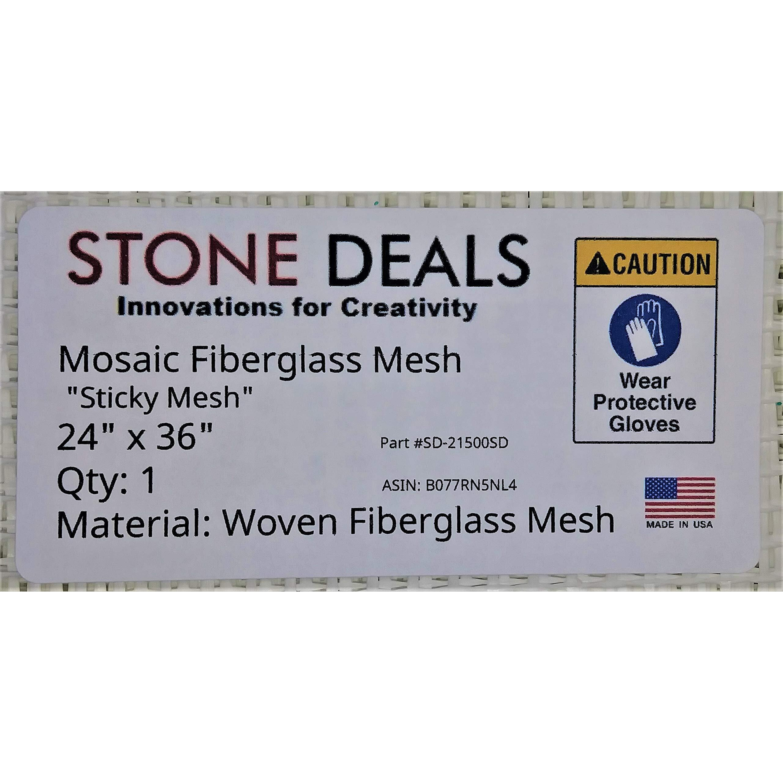 Stone Deals Mosaic Sticky Mesh For Back Mounted Mosaic Tile 24" X 36"