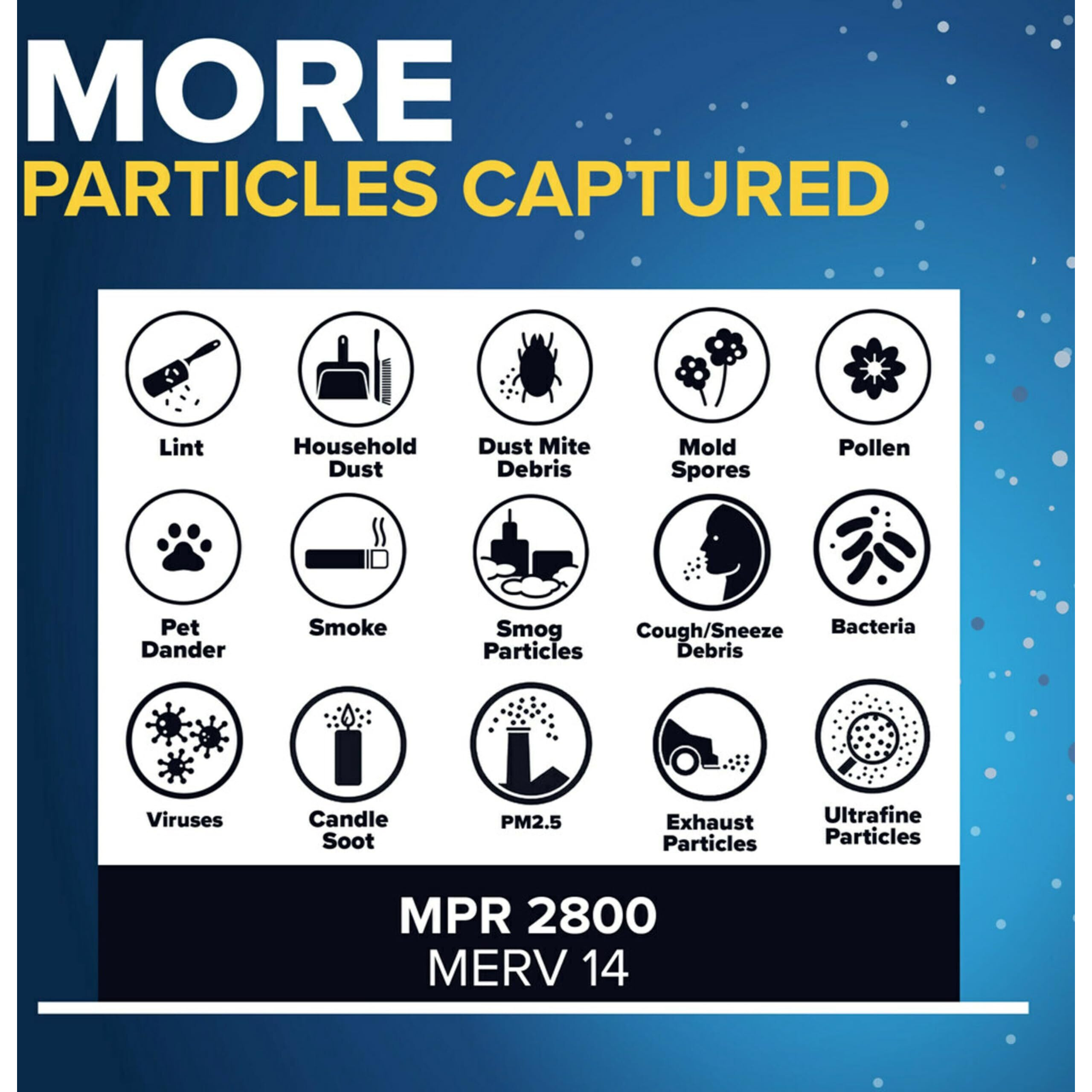 Filtrete 14X20X1 Air Filter, Mpr 2800, Merv 14, Healthy Living Ultrafine Particle Reduction 3-Month Pleated 1-Inch Air Filters, 2 Filters