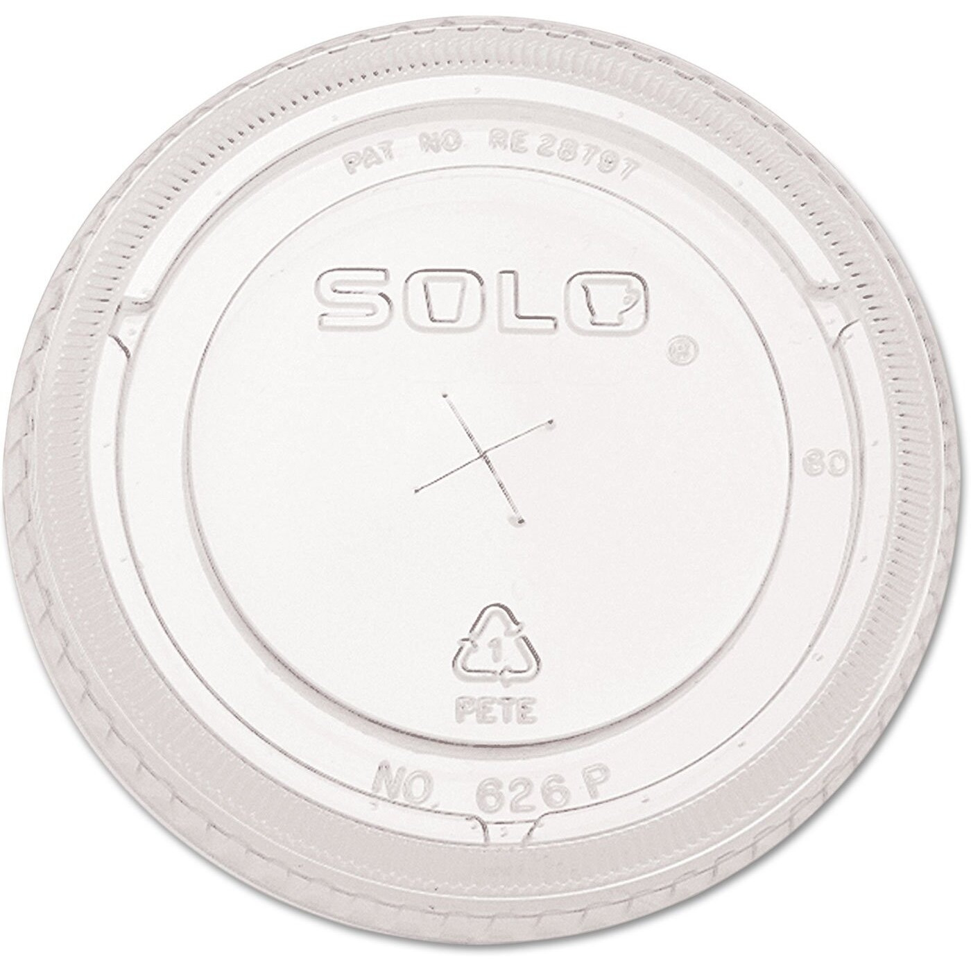 Solo 626Ts-100 Company-Ultra Clear Flat Cold Lids F/16-24 Oz Cups, Pet, 100/Pack, 100 Count (Pack Of 1)