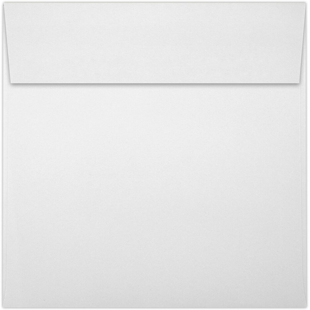 Luxpaper Square Invitation Envelopes | Peel & Press | 3 1/4" X 3 1/4" | Bright White | 70Lb. Text | 50 Qty