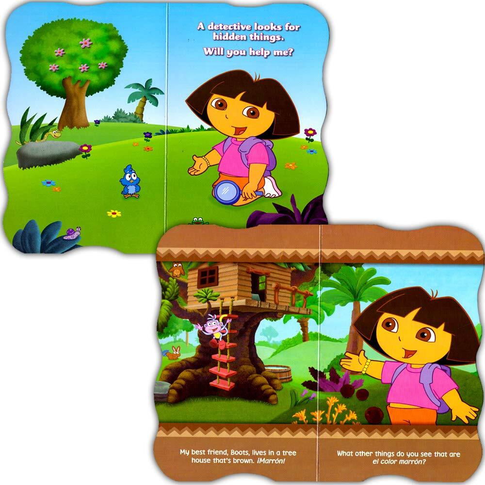 Nickelodeon Dora The Explorer Board Books For Kids Toddlers ~ Bundle Of 4 Dora Board Books With 300 Bonus Dora The Explorer Stickers (Dora Board Books)