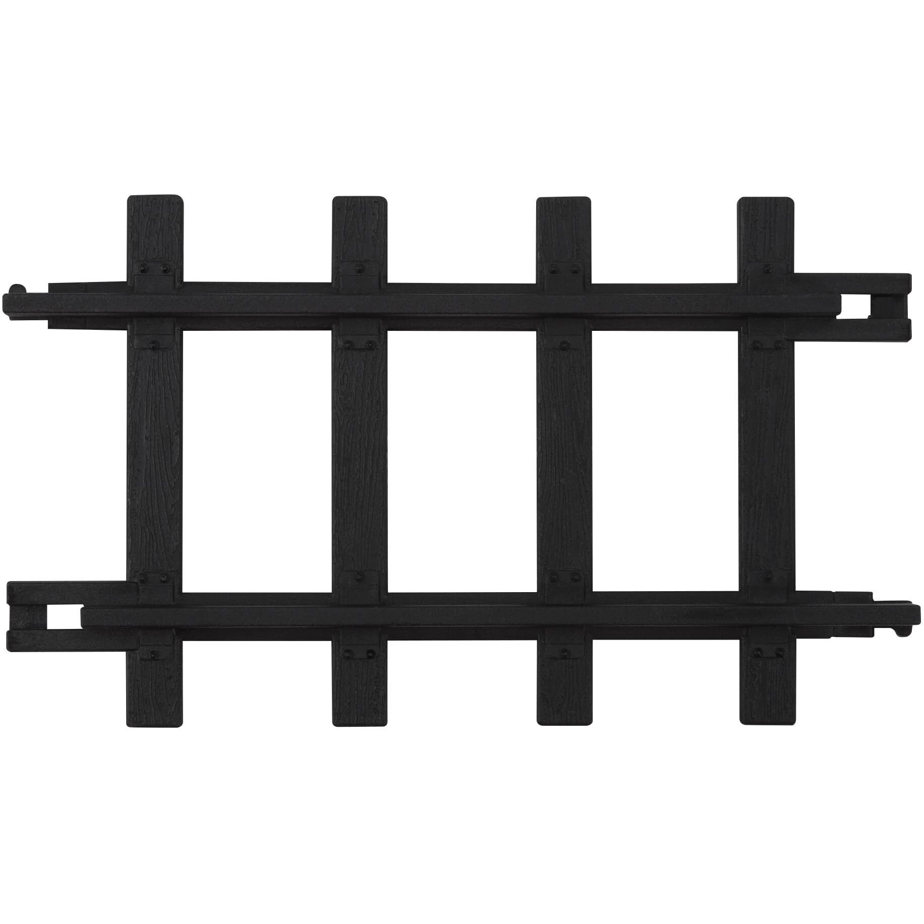 Lionel Ready-To-Play Straight Track Pack, 6-1/4, 12 Pieces, Black