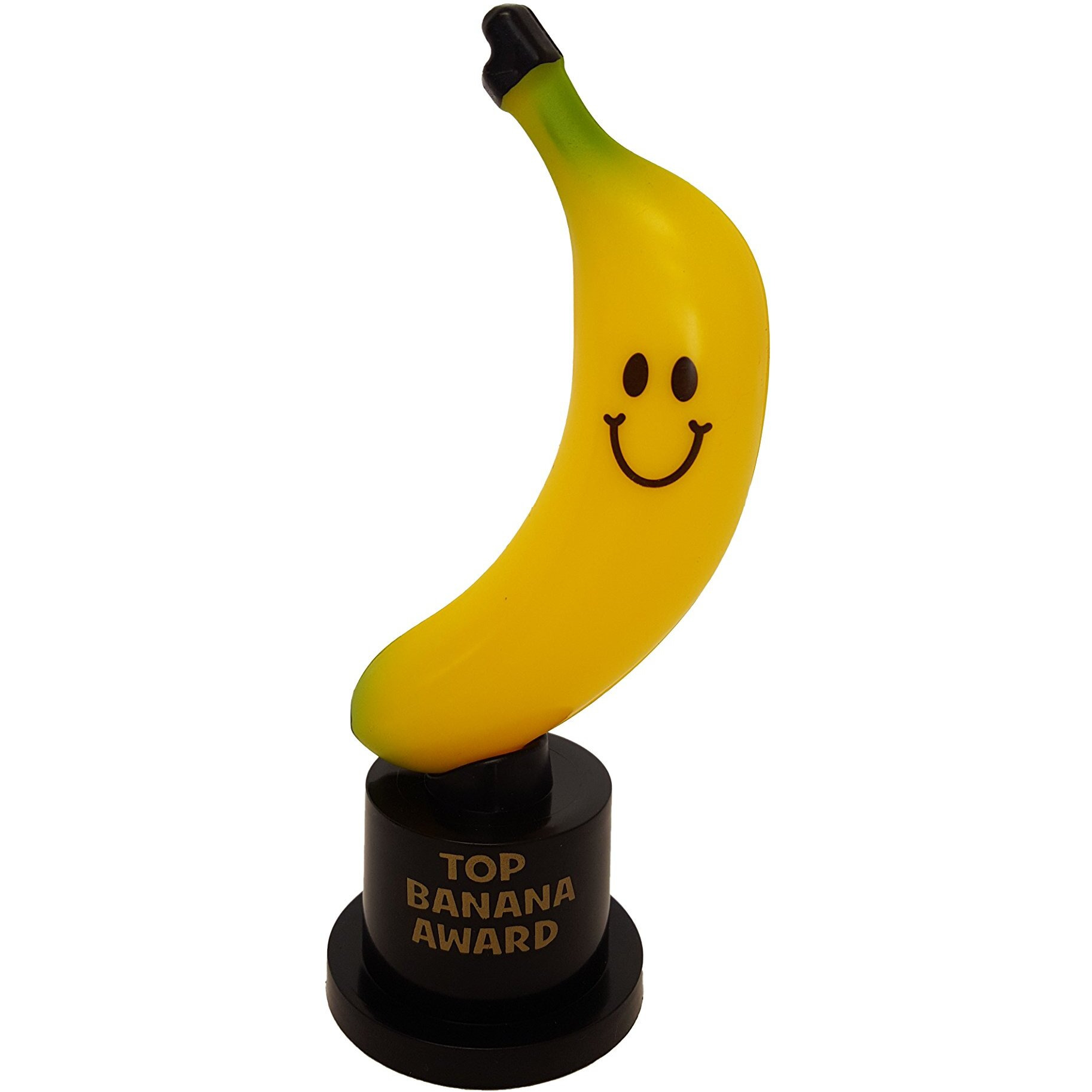 Plastic Gold Trophies, Oscar Trophy, Thumbs Up Trophy, High Five Trophy, Youre 1 Trophy, Star Trophy, Banana Trophy, By Playscene (6" Inch, Banana - 12 Pack)