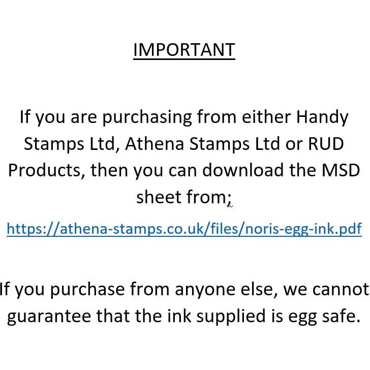 Handy Stamps Micro 1 Ink Pad - With Black Egg Safe Ink - Ideal For Marking Eggs