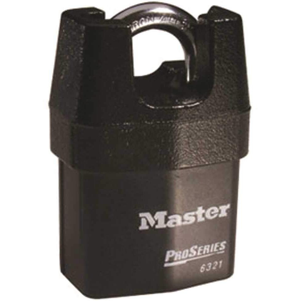 Master Lock 6321 Proseries Padlock, 1" X 2.1" X 4", Black