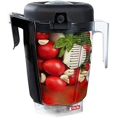 Vitamix 1.5 Gallon Compact Food Blender With Lid, Lid Plug, And Blade Assembly, Clear