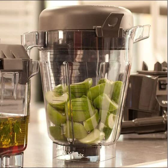 Vitamix 1.5 Gallon Compact Food Blender With Lid, Lid Plug, And Blade Assembly, Clear