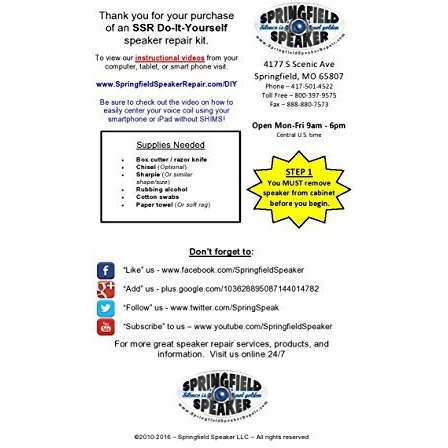 Cerwin Vega 12" Speaker Foam Surround Edge Repair Kit - 2 Speaker Kit - Compatible With Cerwin Vega 25 12T 12W3 12W4 122D2 At12 A123 A324 D5 Dx5 D7 Dx7 Dxw12 E312 M80 U123 Re30 Vs120 Many More