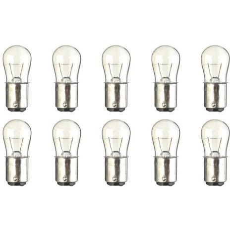 Cec Industries 6S6 Dc 24V Bulbs, 24 V, 6 W, Ba15D Base, S-6 Shape (Box Of 10)
