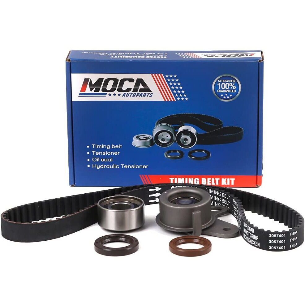 Moca Tck282 Timing Belt Kit With Tensioner Fit 2001-2011 For Hyundai Accent Gs Gl Gls 1.6L & 1996-1997 For Hyundai Accent 1.5L & 2006-2011 For Kia Rio Rio5 1.6L