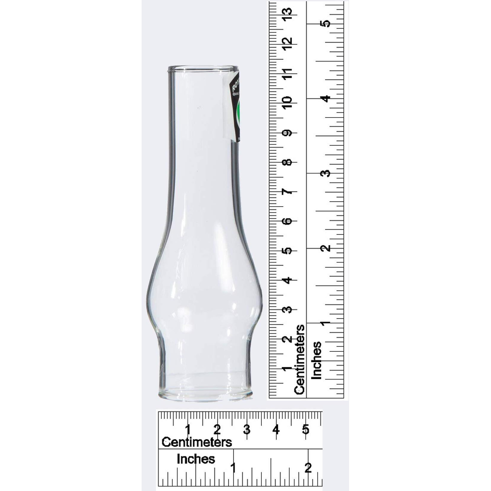 B&P Lamp Tiny 1 1/4 Inch Base By 4 1/2 Inch Tall Clear Glass Chimney For Miniature Oil Lamps And Lighting