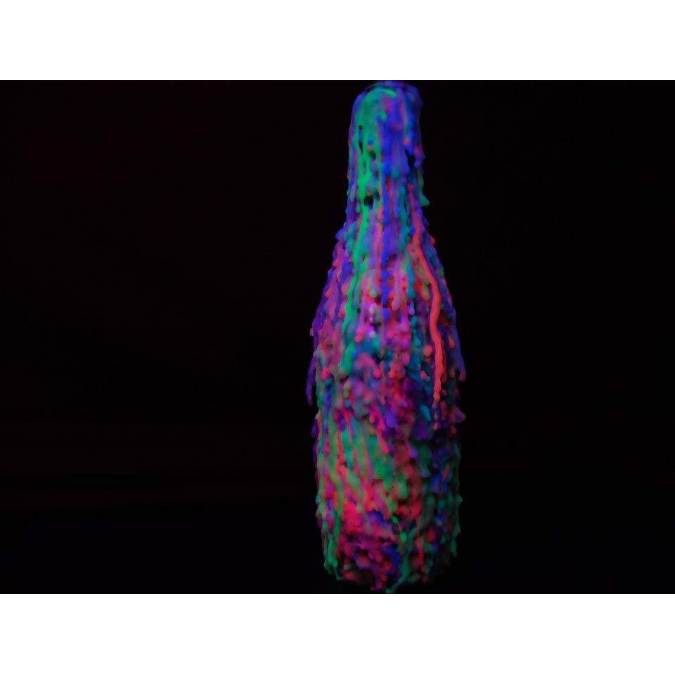 Directglow 5 Pack Blacklight Reactive Drip Candle Set Glow Party Supply Uv Effects