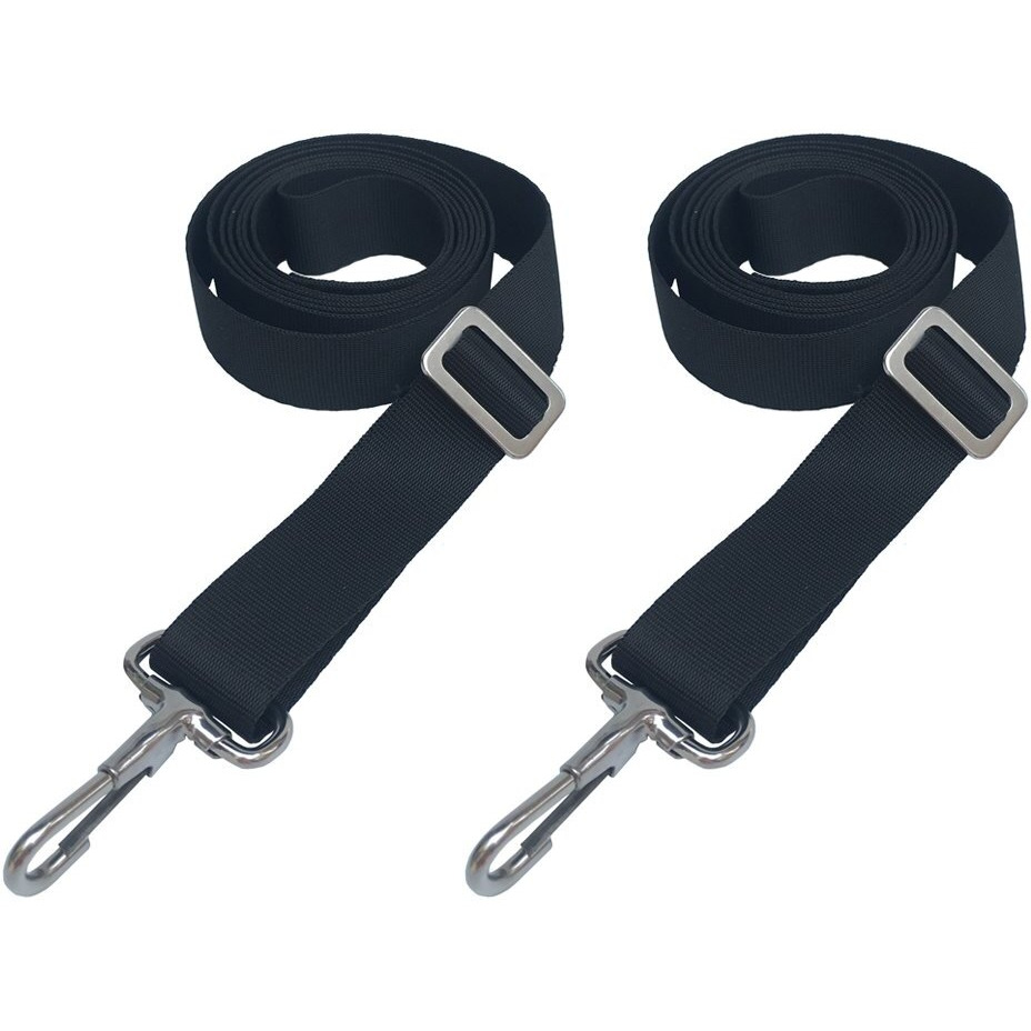Vtete 2 Pcs Adjustable Bimini Boat Top Straps With Loops And Single Snap Hook - 28&quot~60&quot Stainless Steel Boat Awning Hardware