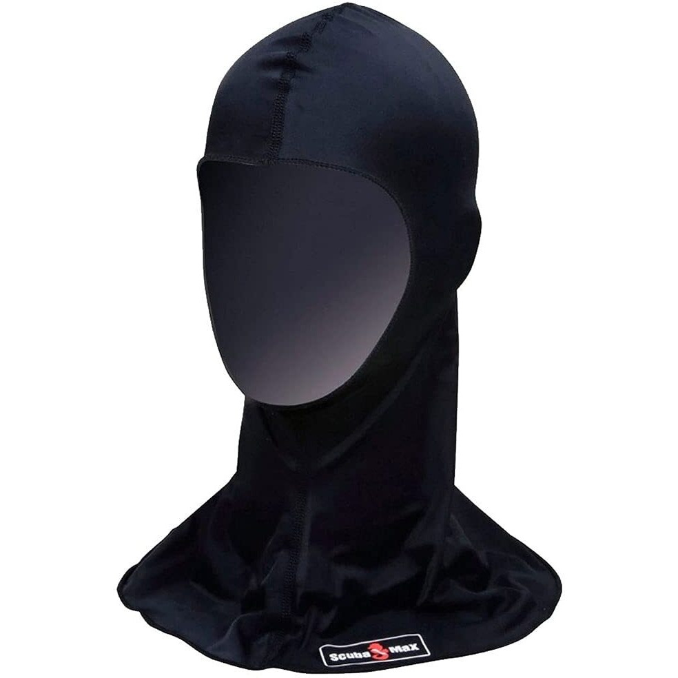 Scubamax Uv50 Spandex Hood For Warm Water Scuba Diving - Black