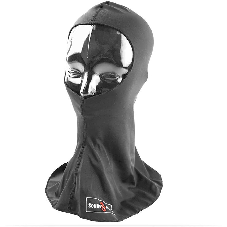Scubamax Uv50 Spandex Hood For Warm Water Scuba Diving - Black