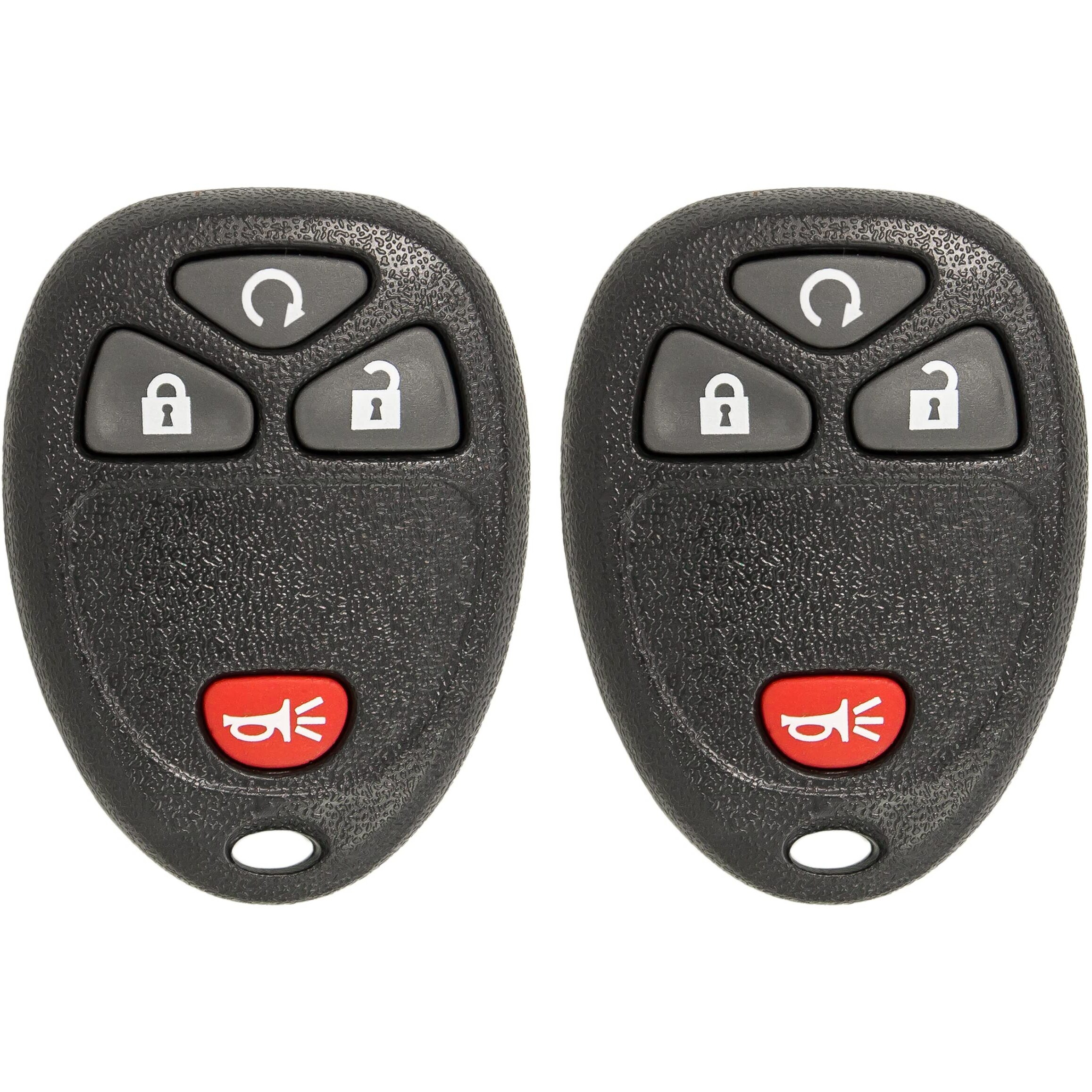 Keyless2Go Replacement For Keyless Entry Car Key Vehicles That Use 4 Button 15913421 Ouc60270, Self-Programming - 2 Pack