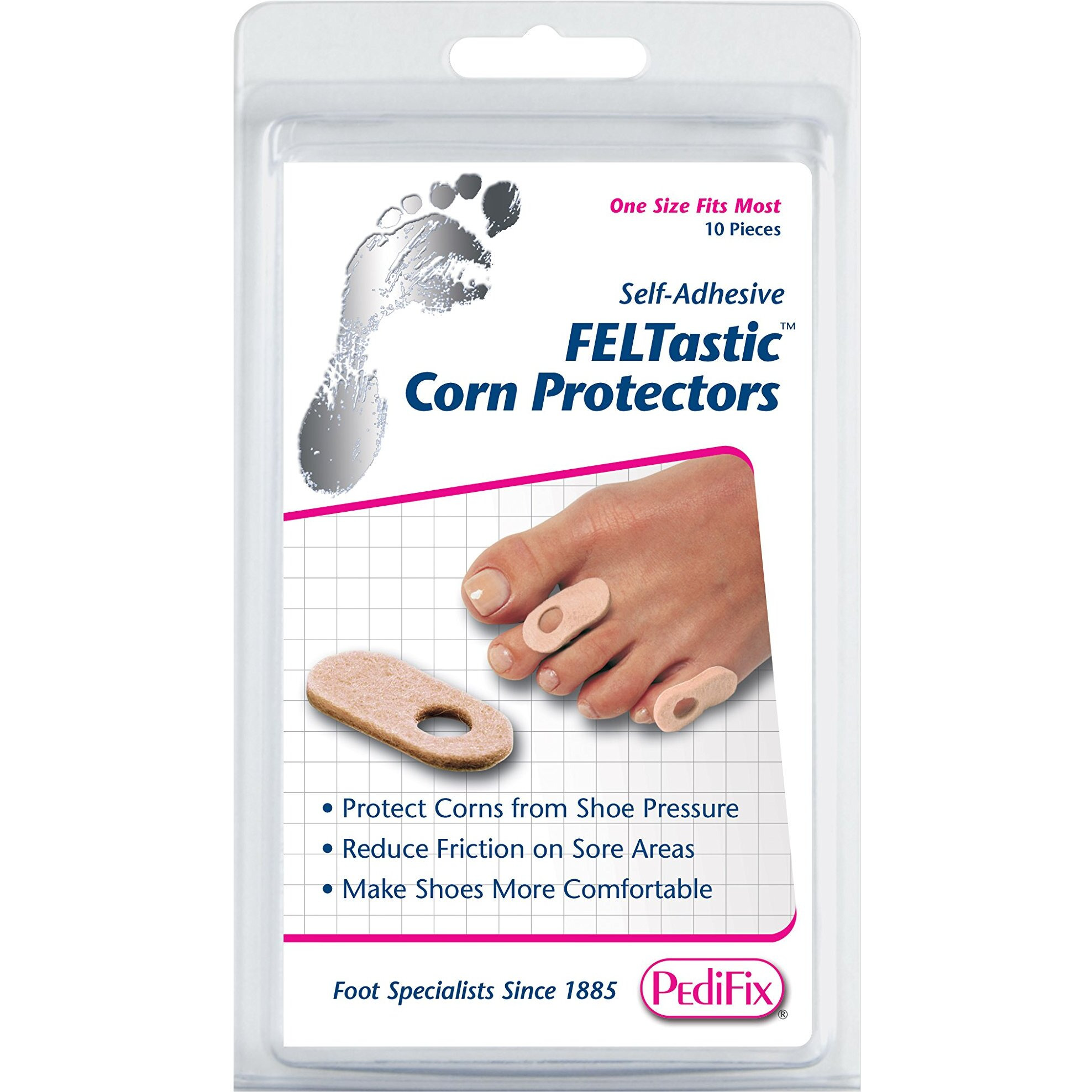 Pedifix Felt Corn Protectors, 10 Count