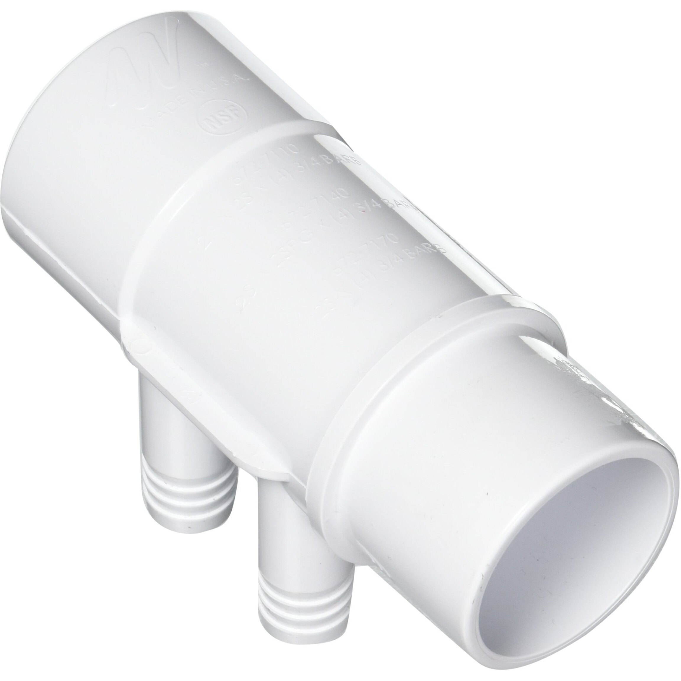 Waterway Plastics 806105121257 2 Inch S X 2 Inch Spg X (4) 3/4 Inch Barbs Manifold