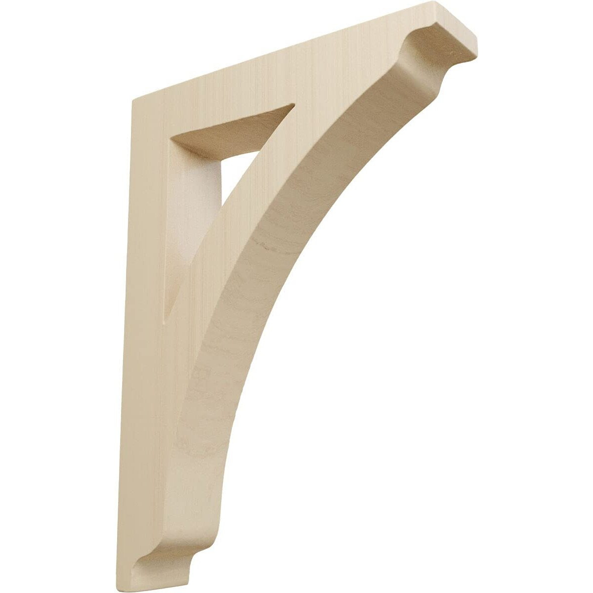 Ekena Millwork Bktw01X07X10Thrw Medium Thorton Wood Wood Brackets, 1 3/4&quotW X 7 1/2&quotD X 10 1/2&quotH , Rubberwood