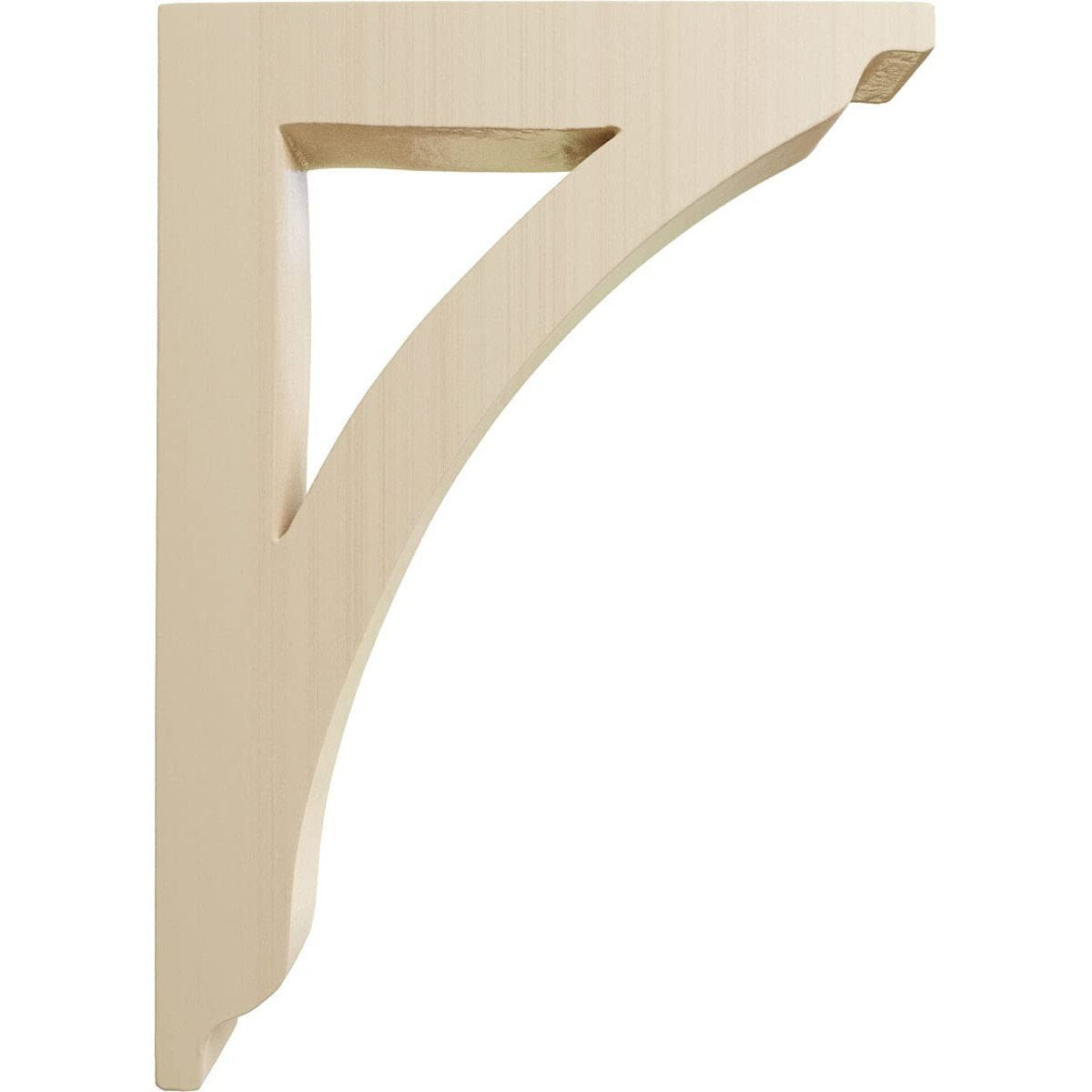 Ekena Millwork Bktw01X07X10Thrw Medium Thorton Wood Wood Brackets, 1 3/4&quotW X 7 1/2&quotD X 10 1/2&quotH , Rubberwood